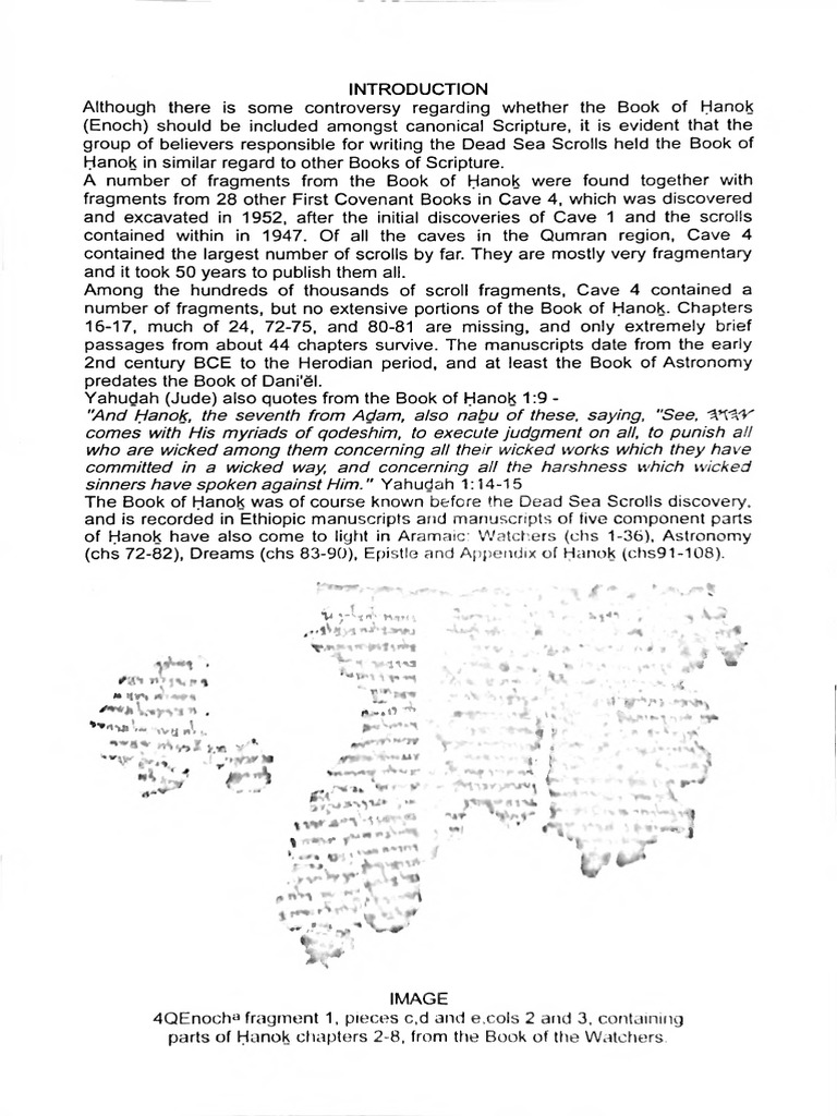 The Book of Hanok: Insights and Fragments | PDF | Dead Sea Scrolls ...