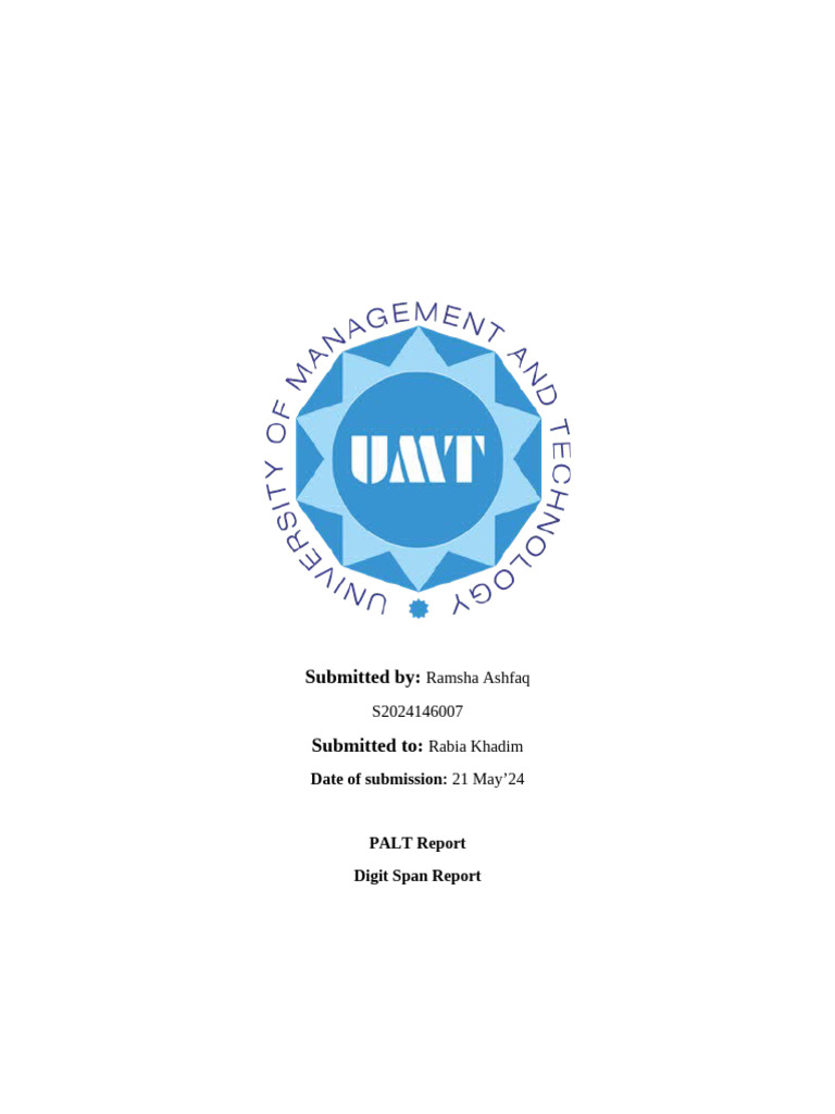 Palt Report | PDF