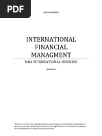 International Financial Managment for Online