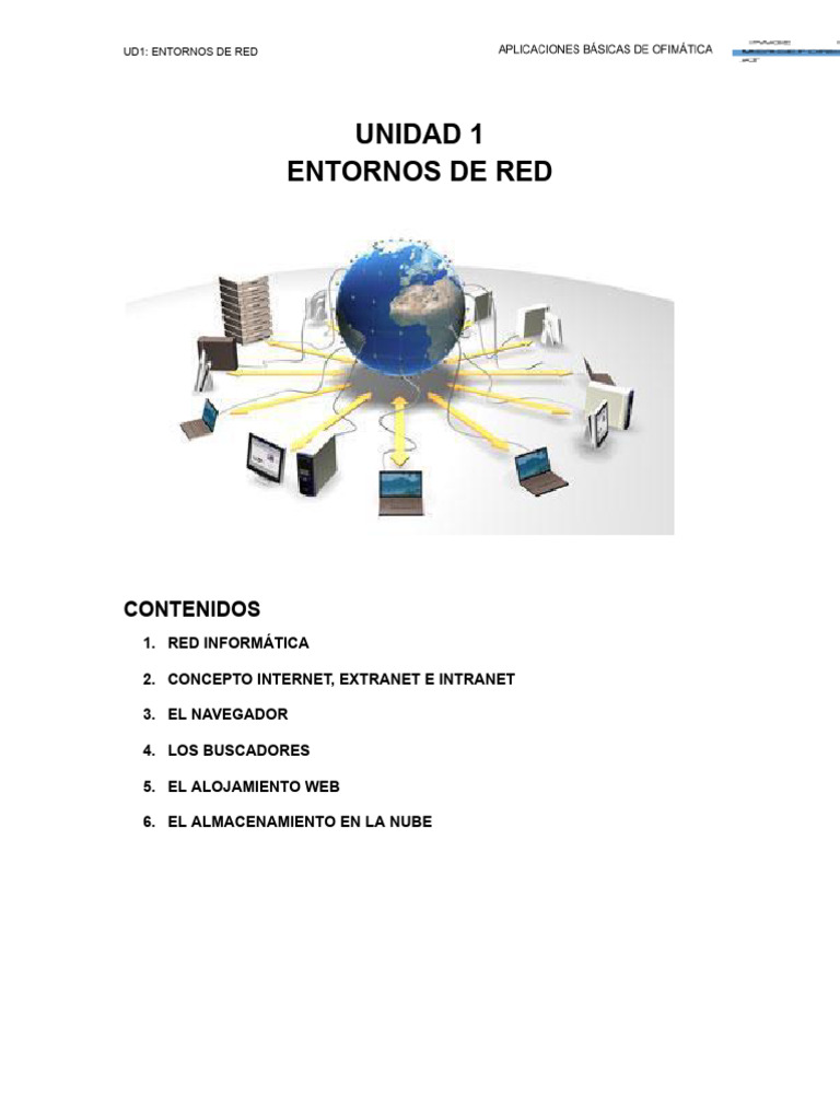 Tipos y Elementos de Redes Informáticas | PDF | Red de computadoras ...