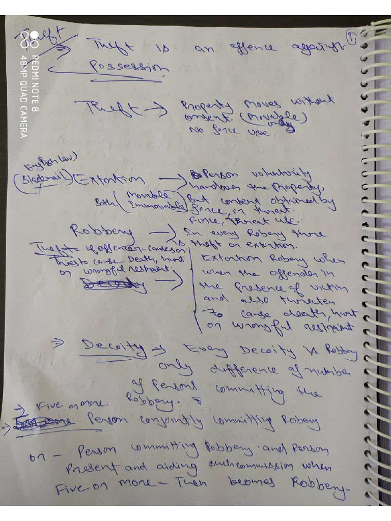 Theft Notes Ipc Pdf