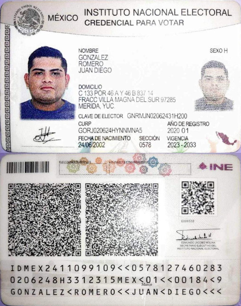 Credencial INE Extraviada: Juan Diego | PDF