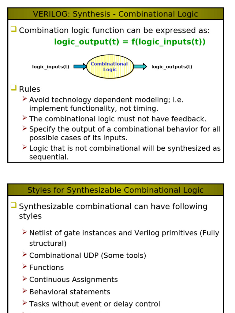 Chapter 2-2 Verilog | PDF | Logic Synthesis | Logic Gate