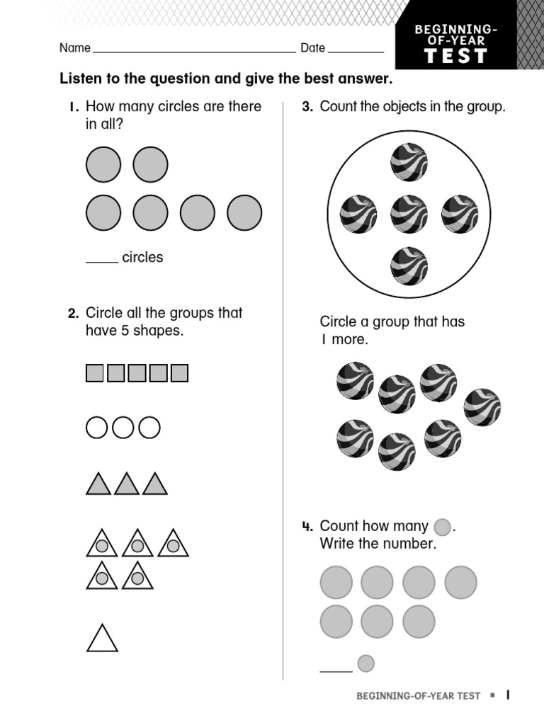 Beginning of The Year Math Review | PDF | Copyright