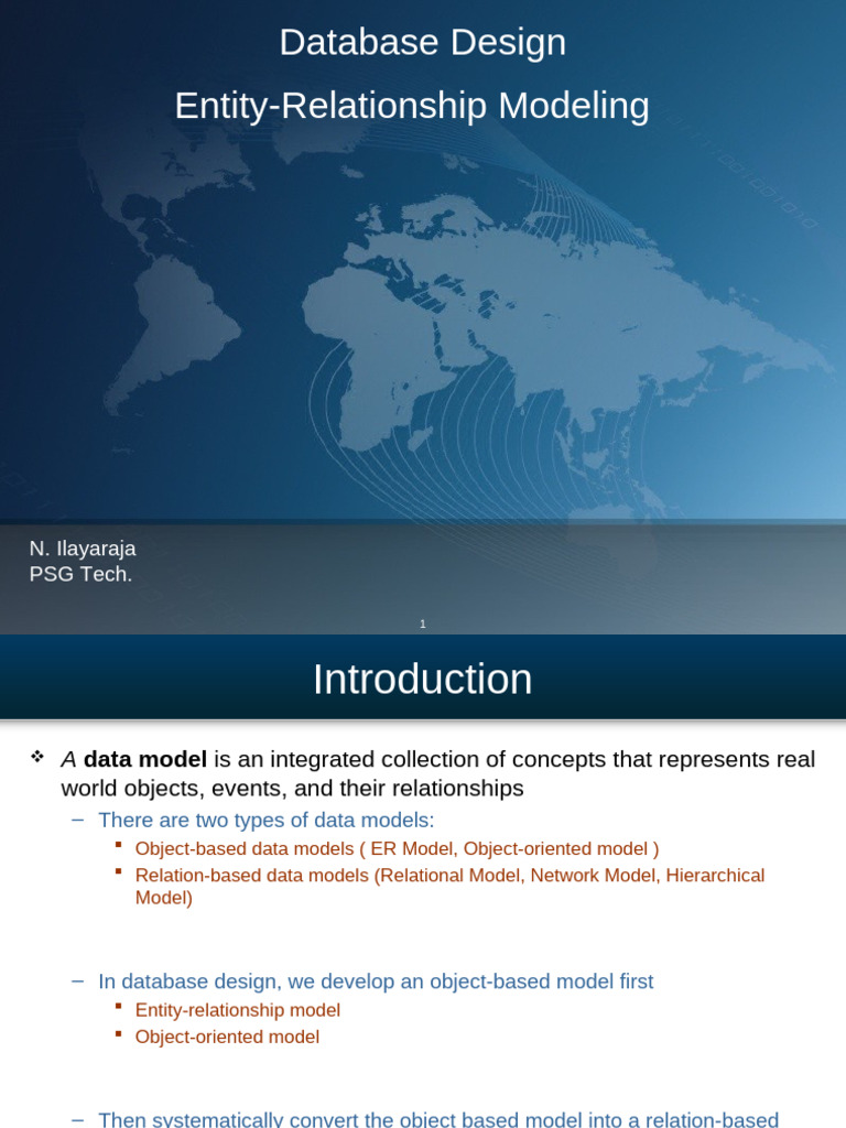 NI - DBMS - ER Model 2024 | PDF | Data Model | Conceptual Model