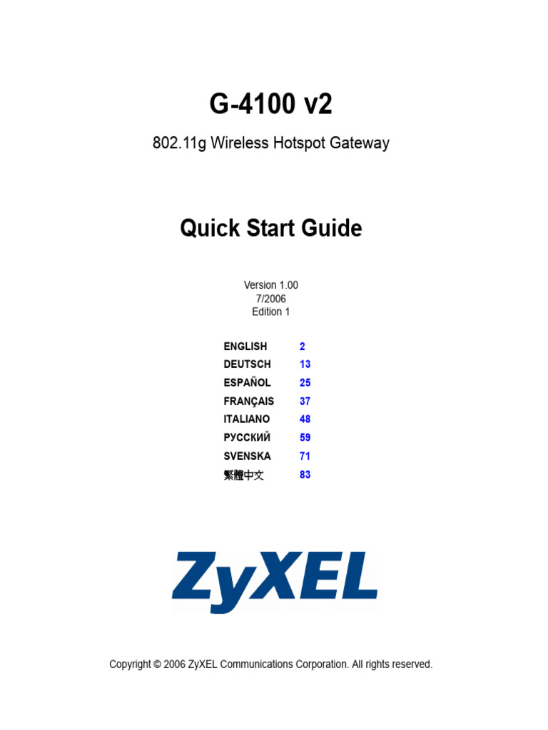 Router G4100 | PDF | Local Area Network | Radius