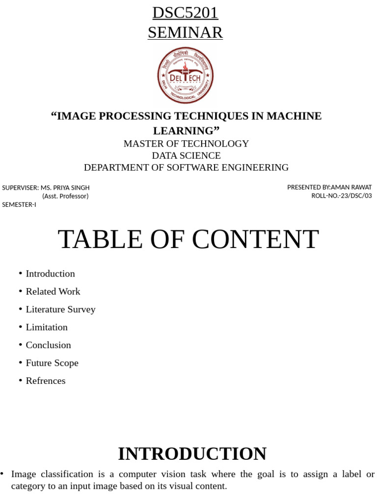 Image Processing in Machine Learning | PDF | Deep Learning | Computer ...