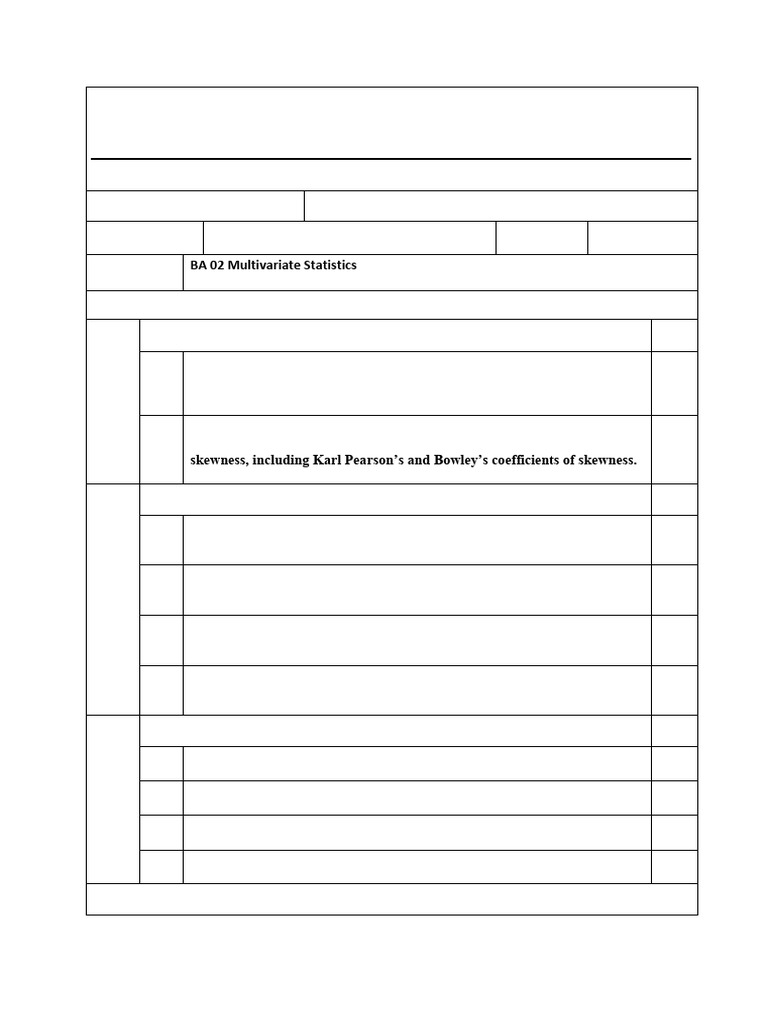 MBA Assignment: Multivariate Statistics | PDF | Regression Analysis ...