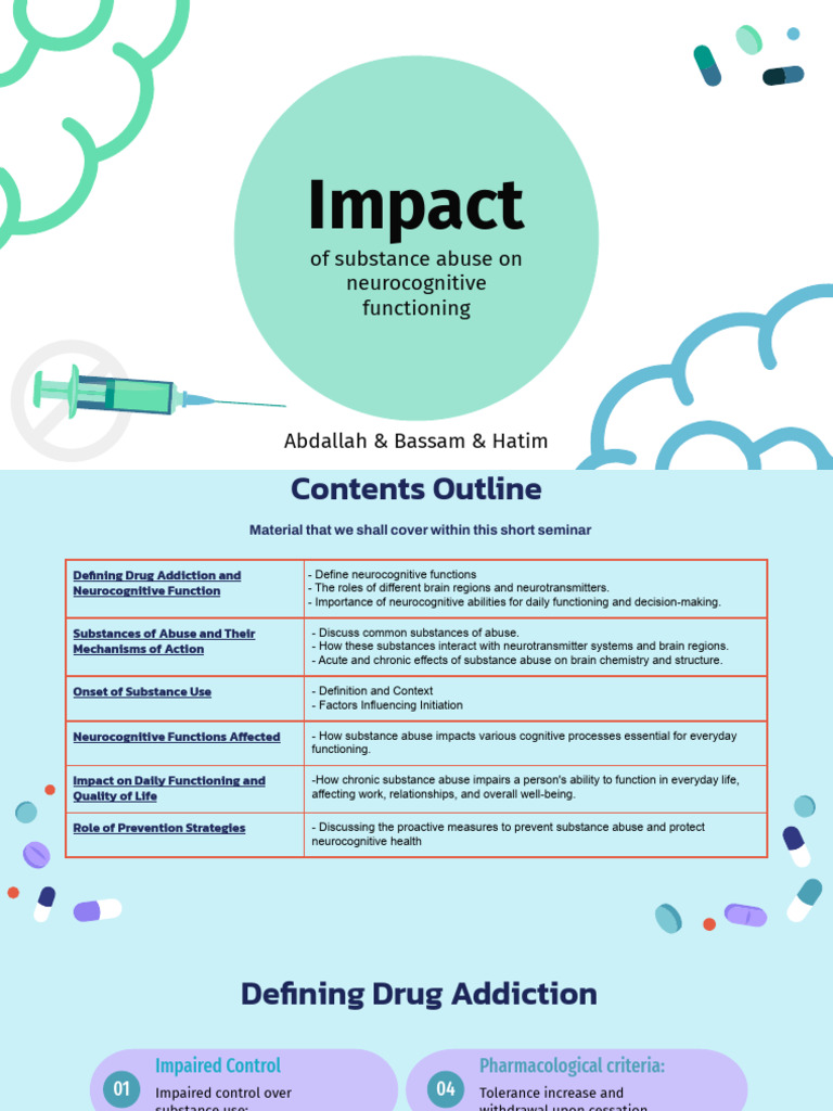 Substance Abuse and Neurocognitive Impact | PDF | Substance Abuse ...