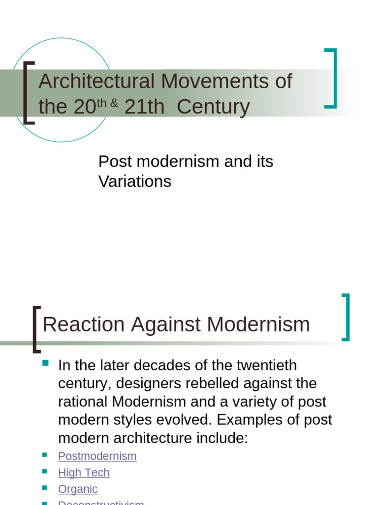 postmodernism | PDF | Style | Architectural Design