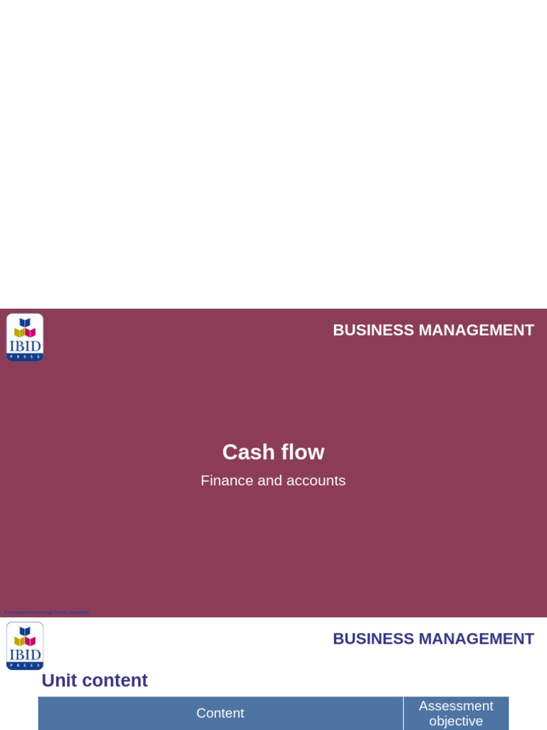 Cash Flow Strategies for Business Management | PDF | Market Liquidity ...
