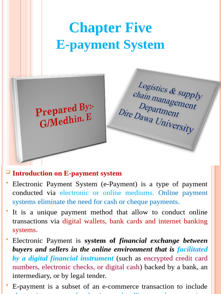 E-Payment Systems Overview | PDF | Debit Card | Credit Card