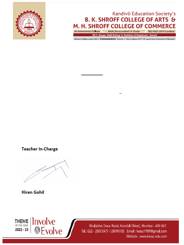 Notice For Tybaf Fa 7 Test 2022-23 | PDF