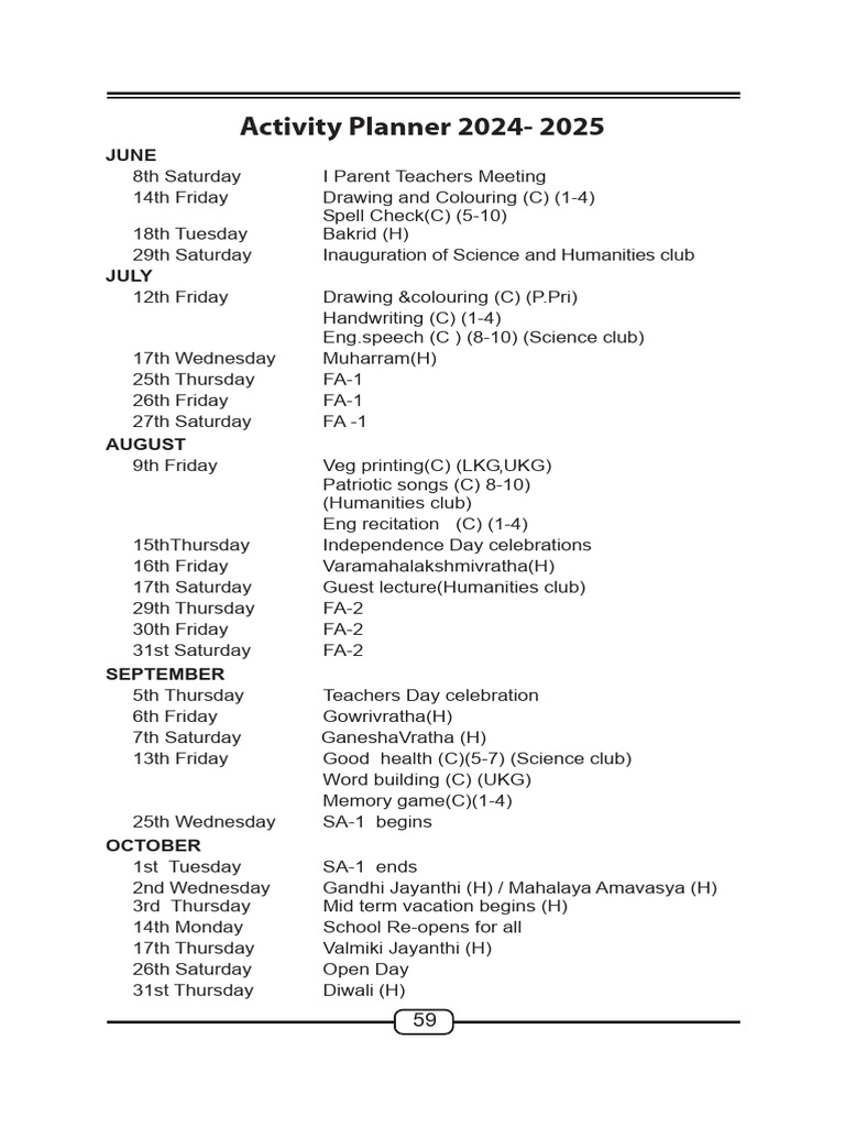 Diary Calendra | PDF