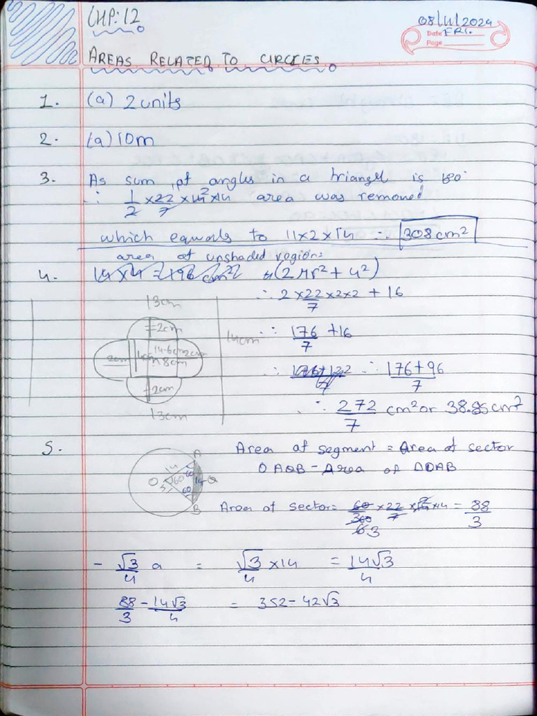Math Ch-11 Assignment | PDF
