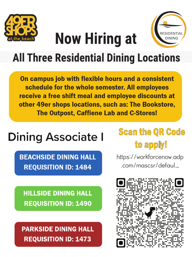Online Resident Dining Job Openings preview