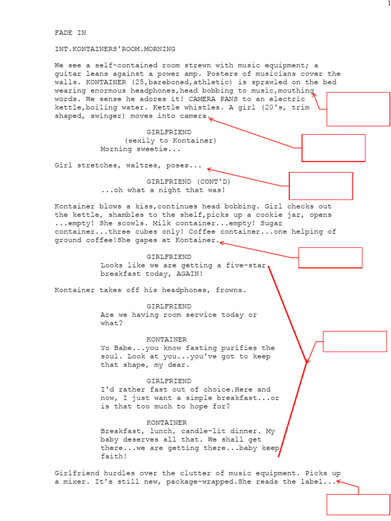 Kontainer - 2nd Draft - Shot Design | PDF