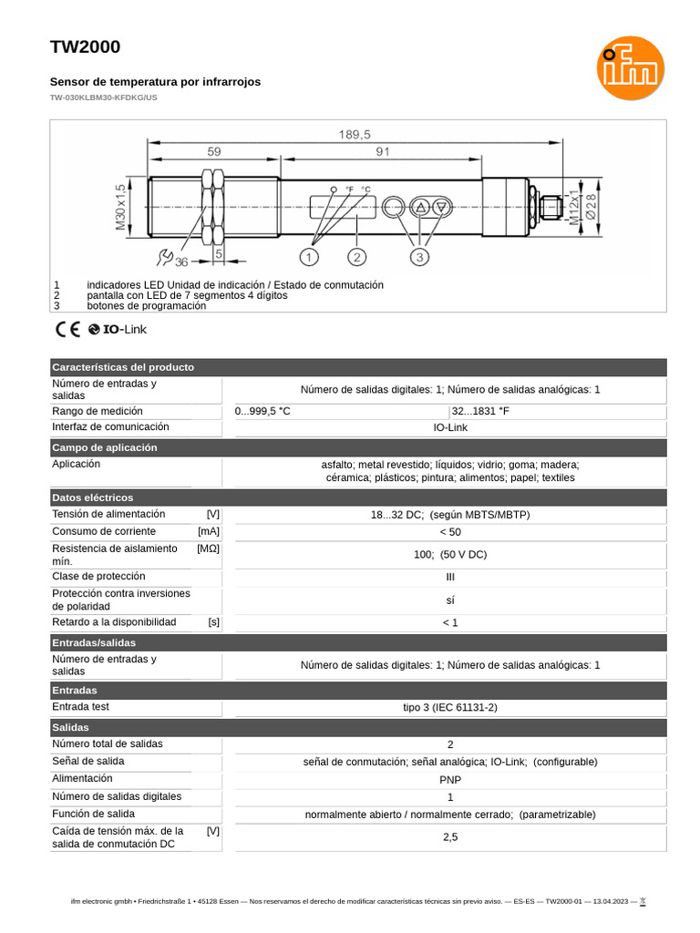 TW2000 01 - Es Es | PDF | Diodo emisor de luz | Ingenieria Eléctrica