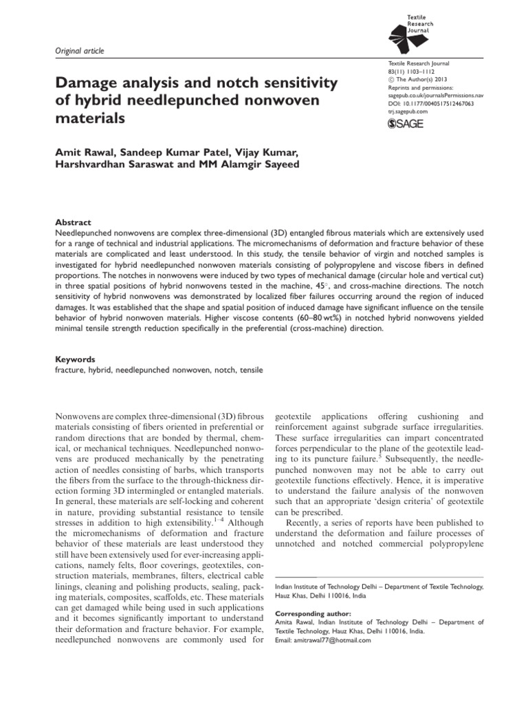 Damage Analysis and Notch Sensitivity of | PDF | Strength Of Materials ...