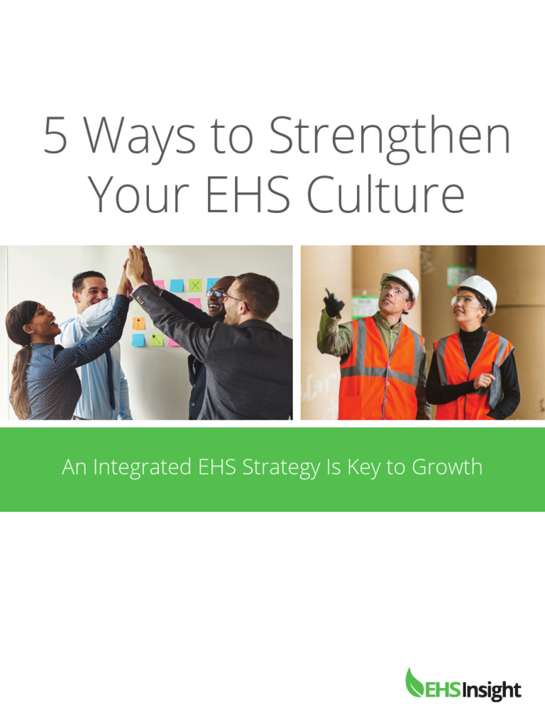 Enhance Your EHS Culture: 5 Strategies | PDF | Occupational Safety And ...