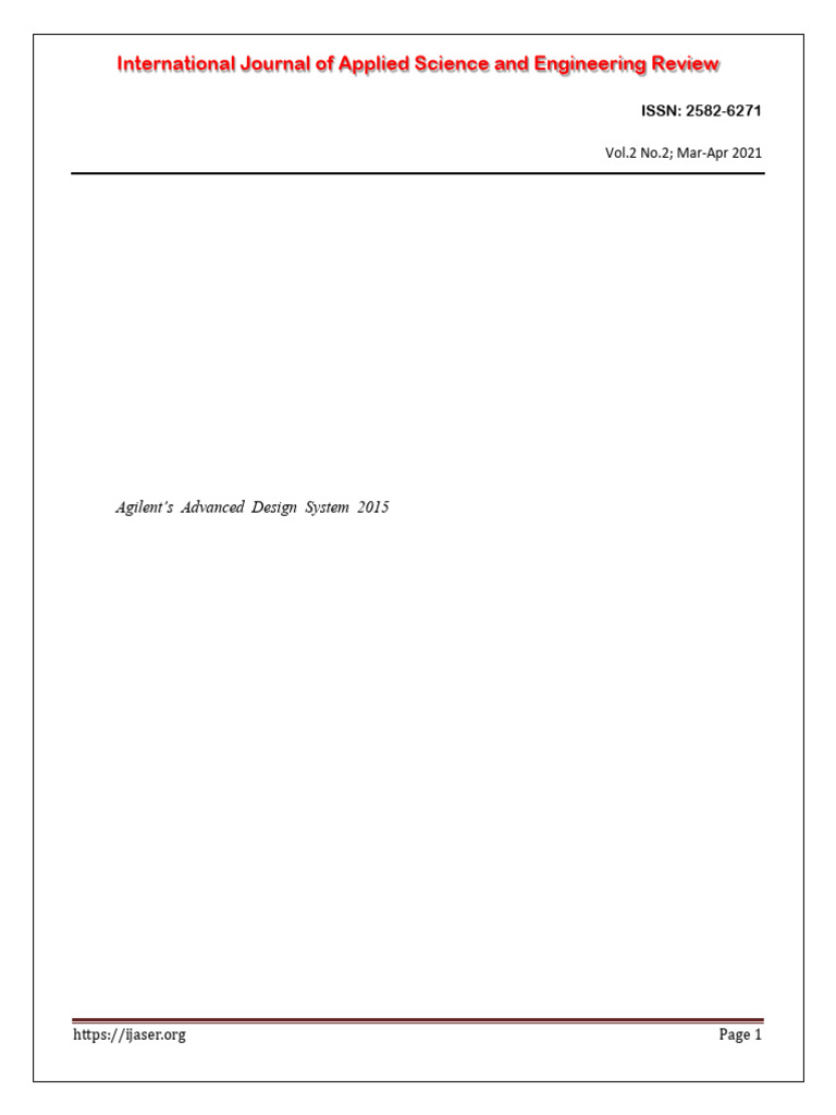 Microstrip Patch Antenna Design & Simulation | PDF | Antenna (Radio ...