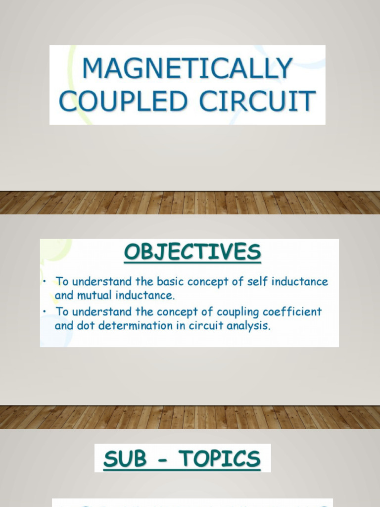 Magnetically Coupled Circuits Inductors | PDF