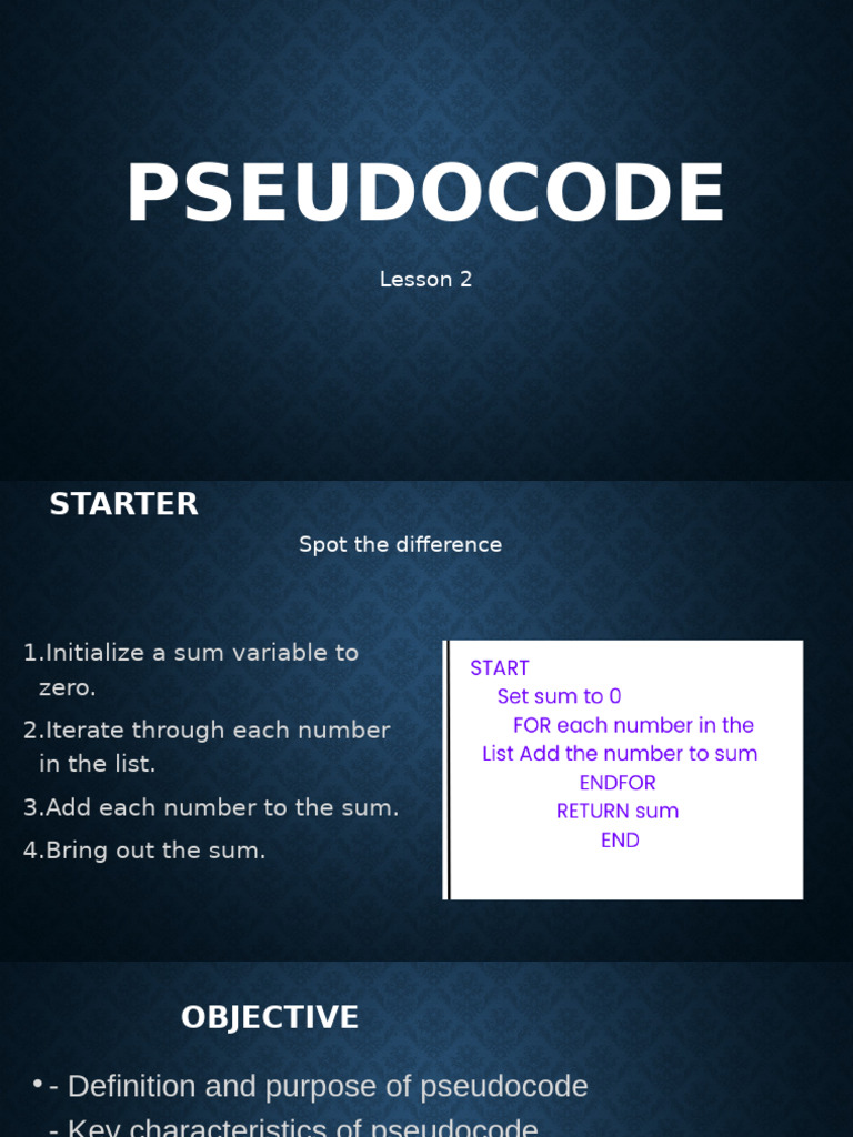 Pseudocode | PDF | Algorithms | Control Flow