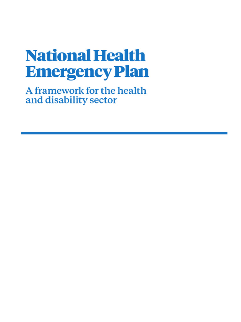 National Health Emergency Plan 2015 | PDF | Emergency Management | Risk