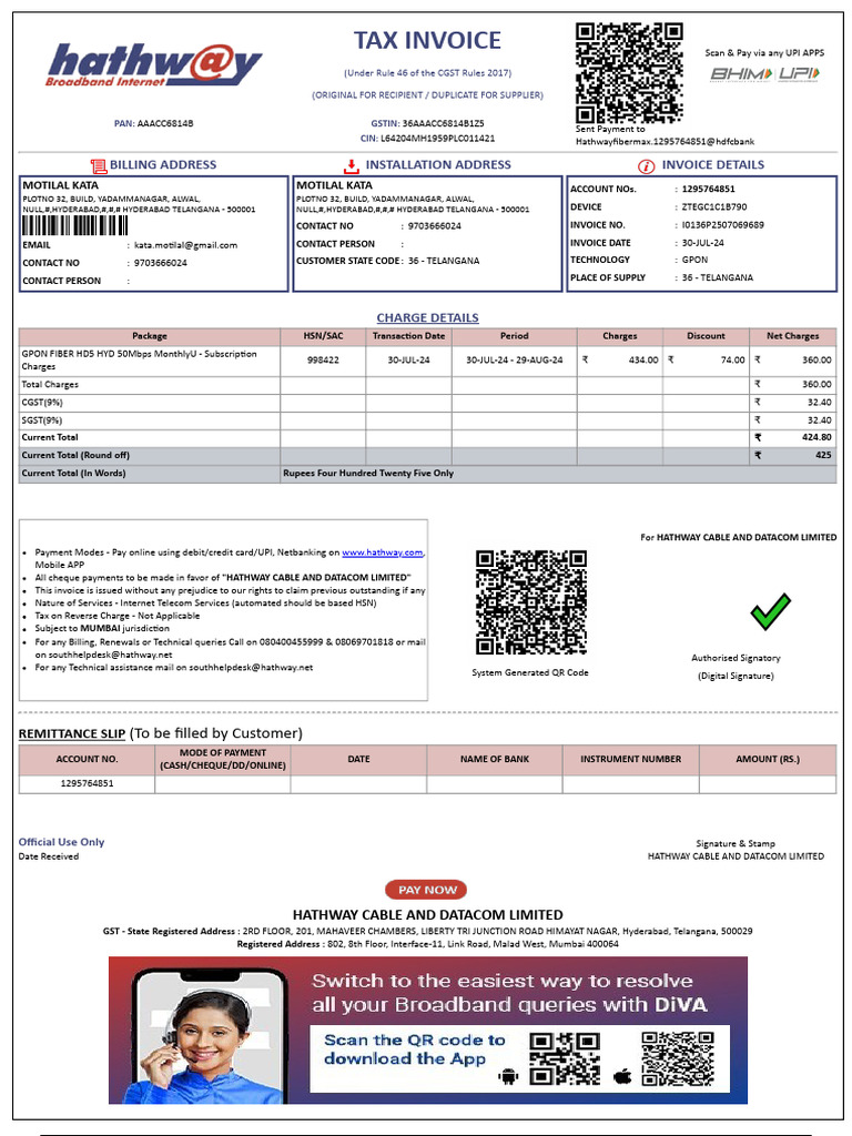 I0136p2507069689 | PDF | Invoice | Payments