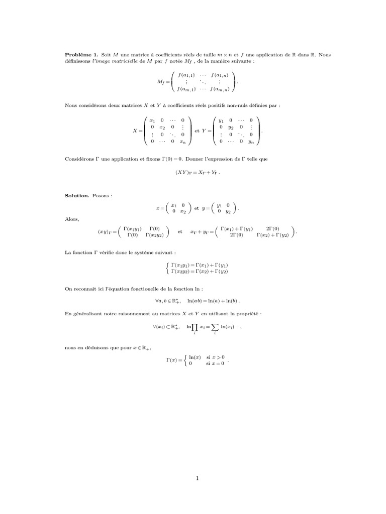 Application linéaire et matrices | PDF | Matrice (Mathématiques) | Algèbre