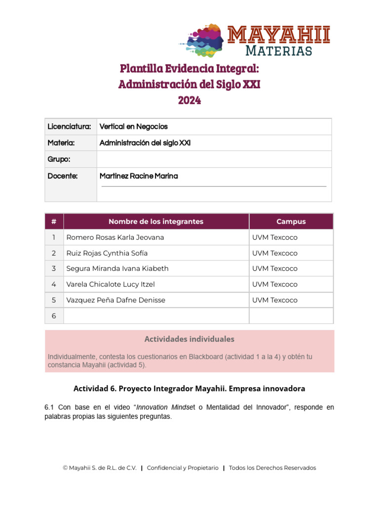 Evidencia Integral Administración Contemporánea C3-2024 | PDF ...