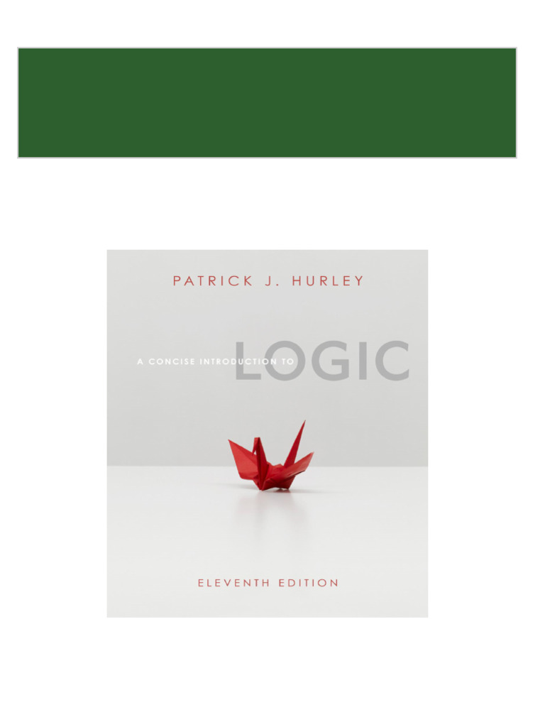 Full Download Concise Introduction to Logic 11th ed. A PDF DOCX | PDF ...