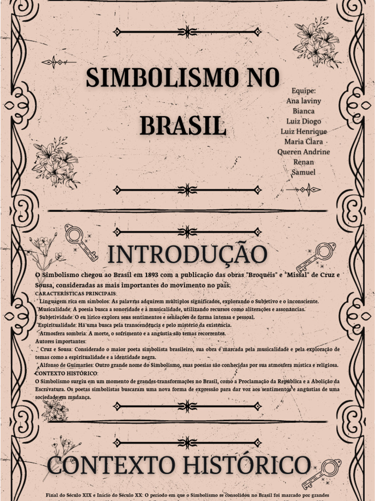 Simbolismo no Brasil: Características e Influências | PDF | Simbolismo ...
