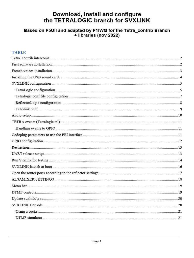 Svxlink-Tetra 3 | PDF | Raspberry Pi | Computer Engineering