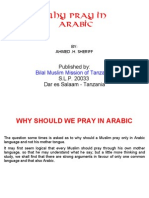 Why Pray in Arabic?