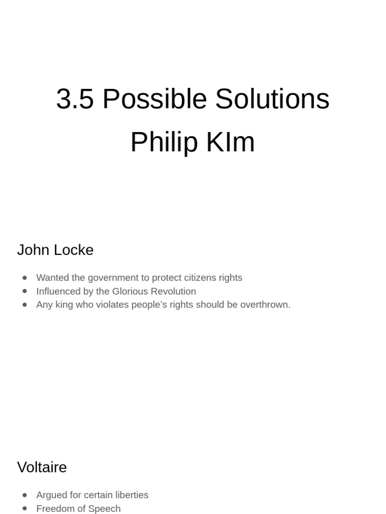 3.5 Possible Solutions.5PossibleSolutions | PDF | Rights | Liberty