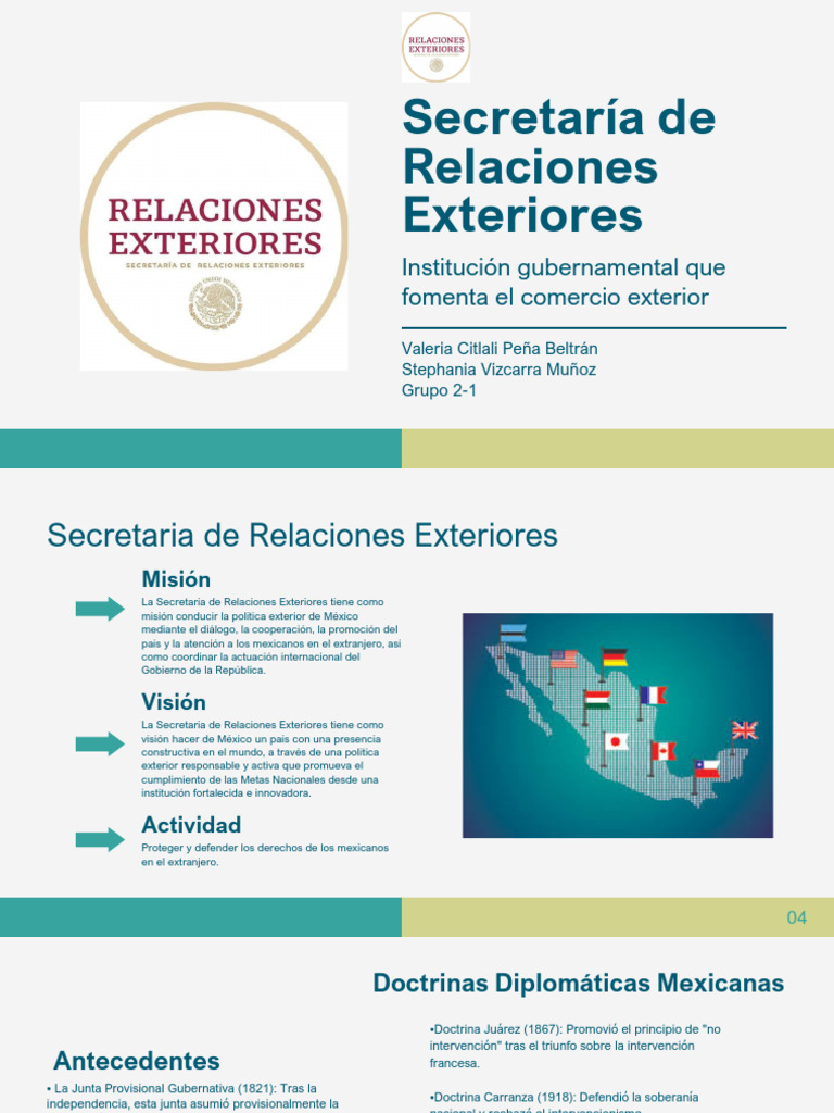 Secretaría de Relaciones Exteriores PDF | PDF | México | Diplomacia