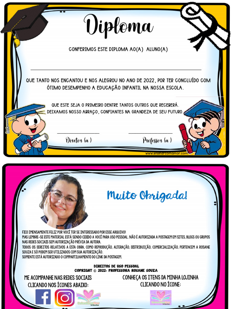 DIPLOMA EDUCA%C3%87%C3%83O INFANTIL 2022 | PDF