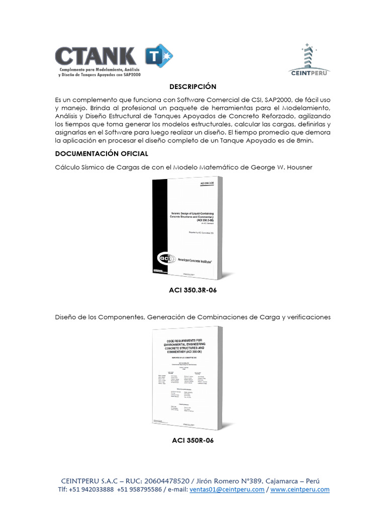 DESCRIPCIÓN CTANK v19 | PDF | Viga (Estructura) | Software