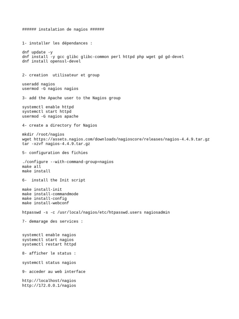 Nagios Installation Guide for Linux | PDF