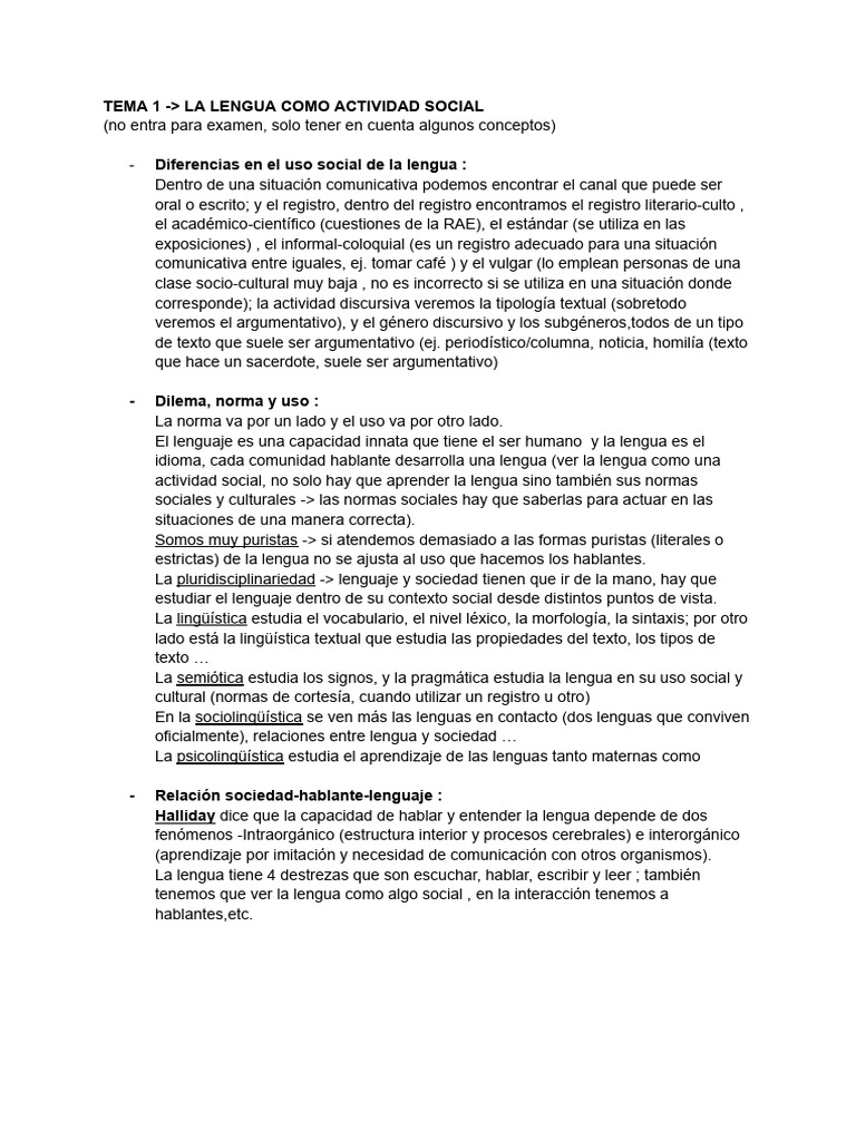 Apuntes Lengua Castellana | PDF | Lingüística | Vocal