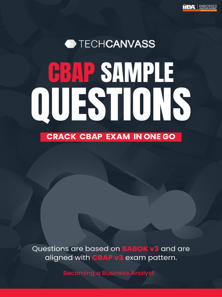 CBAP Sample Questions | PDF | Performance Indicator | Data Model