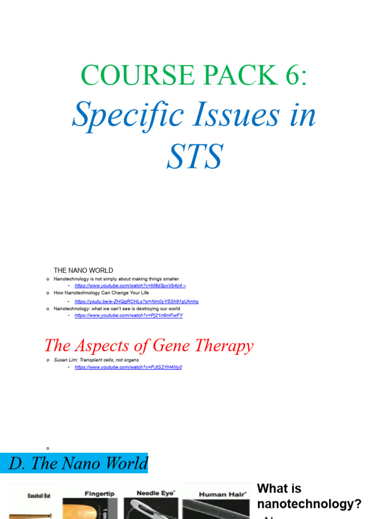 Nano World and The Aspect of Gene Therapy | PDF | Nanotechnology ...