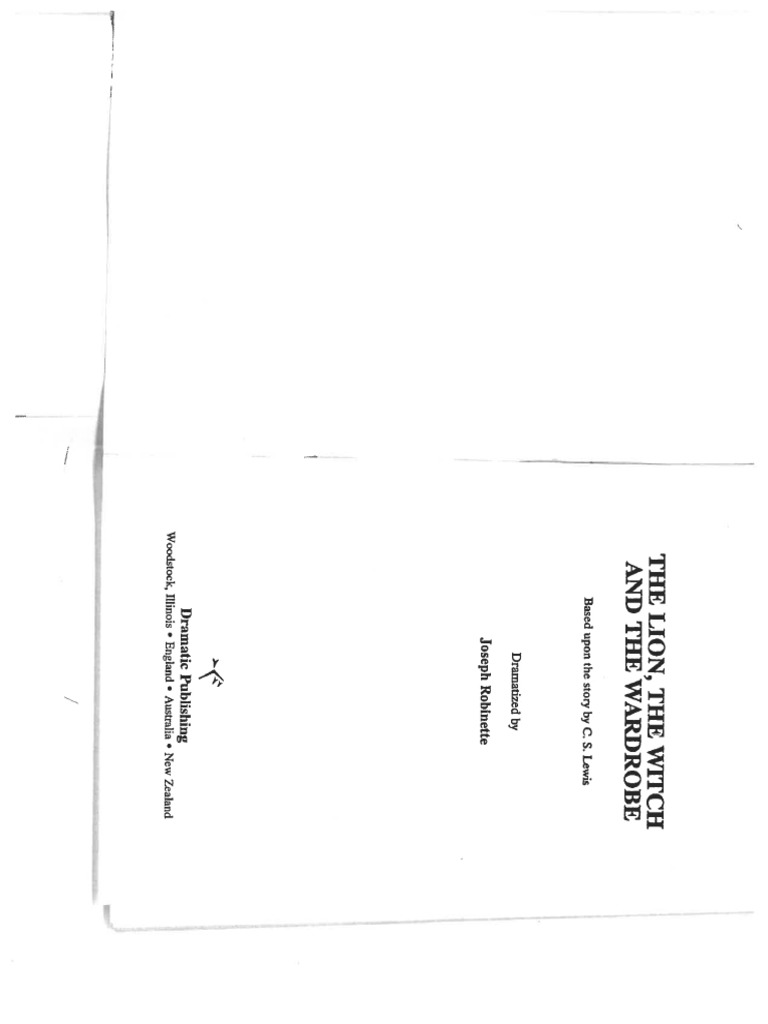 The Lion The Witch and The Wardrobe PDF