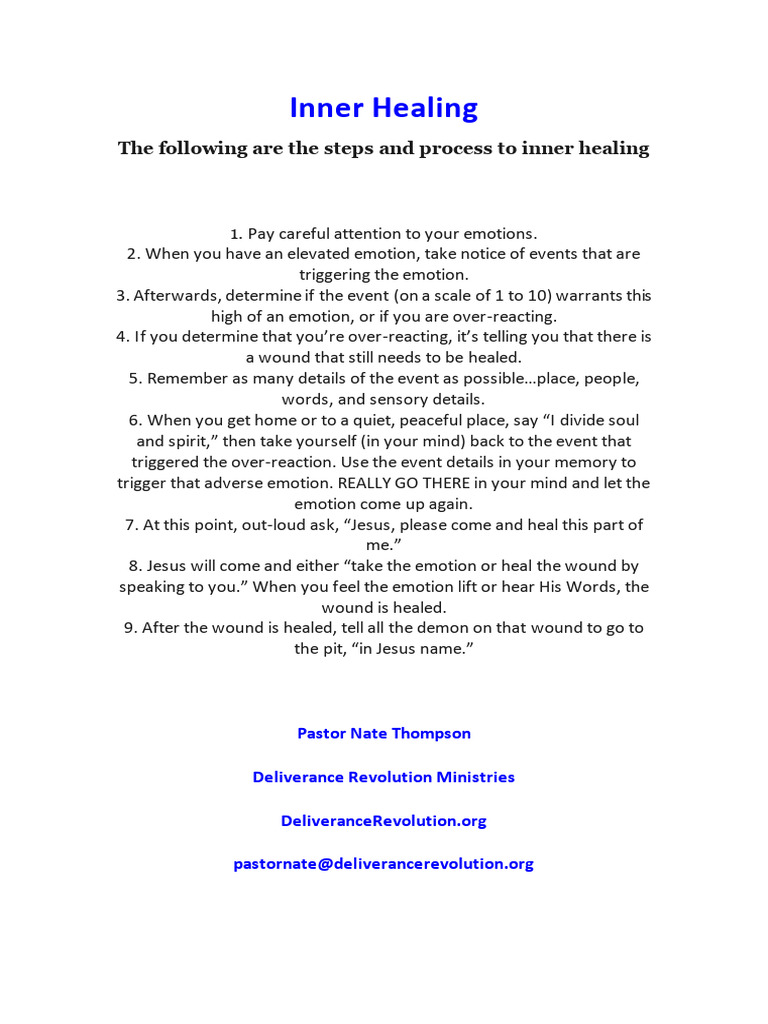 Inner Healing Pdf