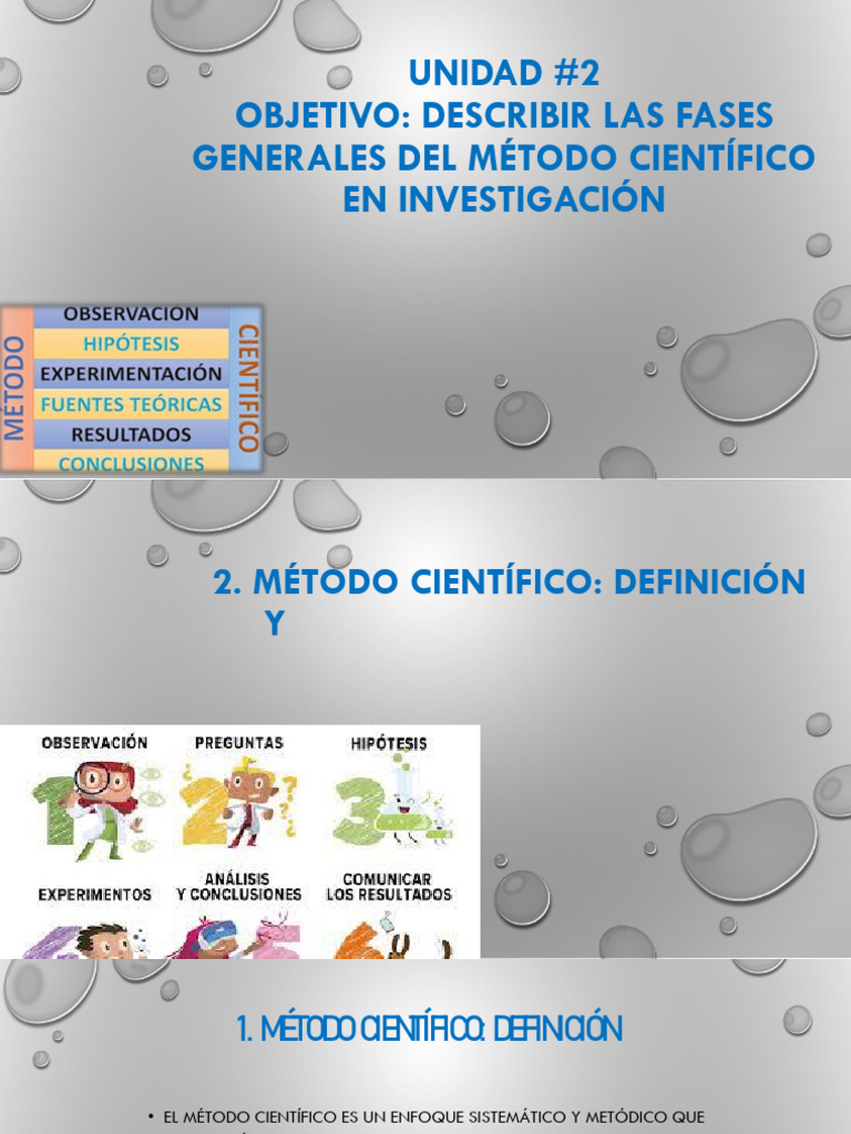 Fases del Método Científico en Investigación | PDF | Método científico ...