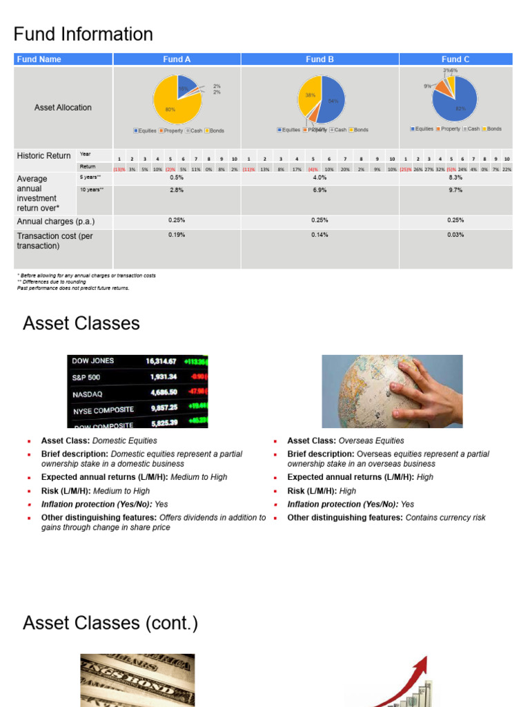 Fund Performance and Asset Allocation Guide | PDF | Bonds (Finance ...