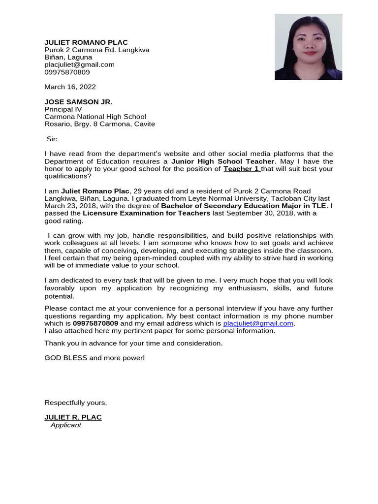 Application Updated | PDF