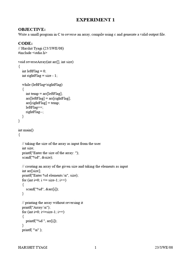EXP 1 (For Reference) | PDF