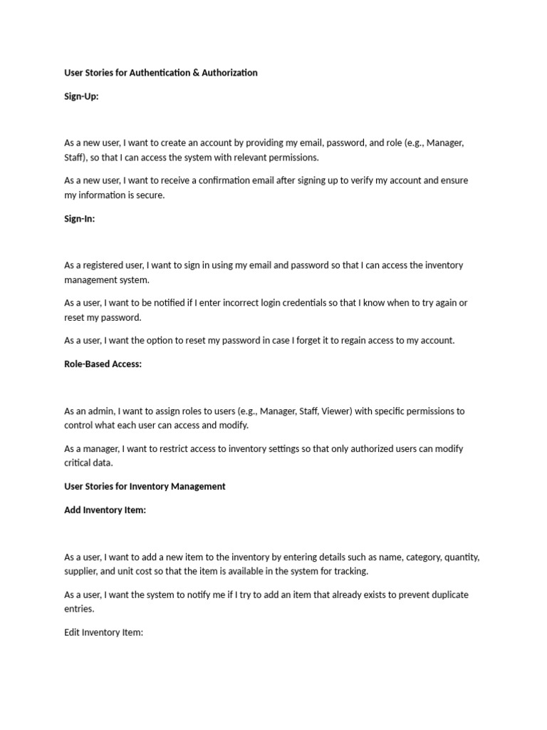 Document | PDF | Password | Inventory